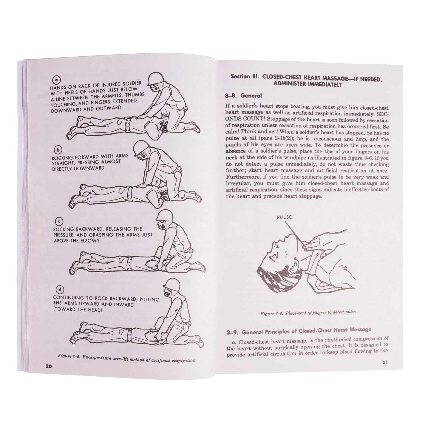 Delve into the depths of military expertise with this First Aid for Soldiers FM21 Manual. This military field manual consists of over 150 pages with detailed illustrations that offer insights into a wide array of topics. www.moralepatches.com.au