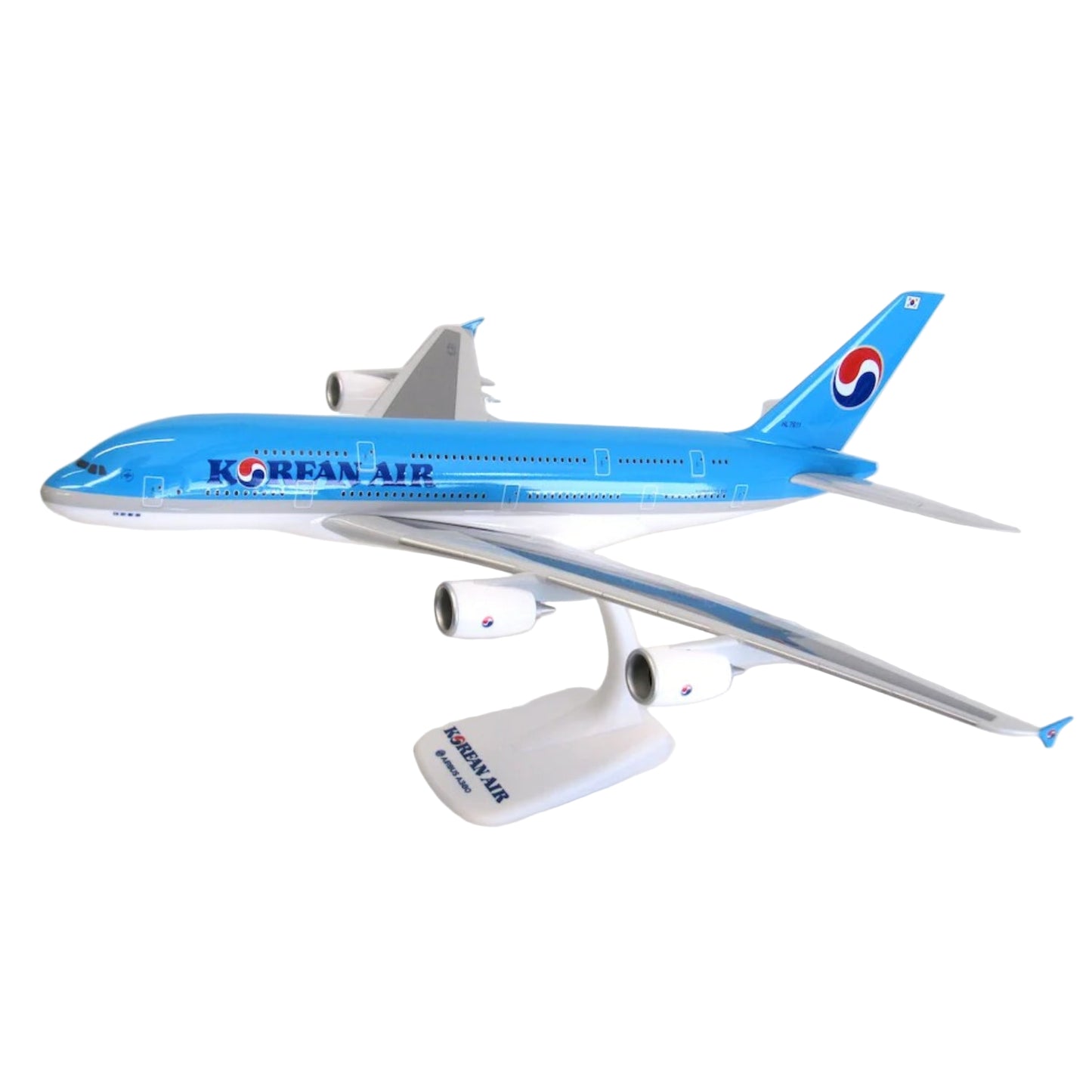 Showcase aviation's most impressive aircraft with this exceptional 1/200 scale A380-800 from PPC, featuring Korean Airlines' elegant livery. Meticulously detailed and authentically rendered, this premium collectible celebrates the superlative engineering and global reach of the world's largest passenger airliner. www.moralepatches.com.au