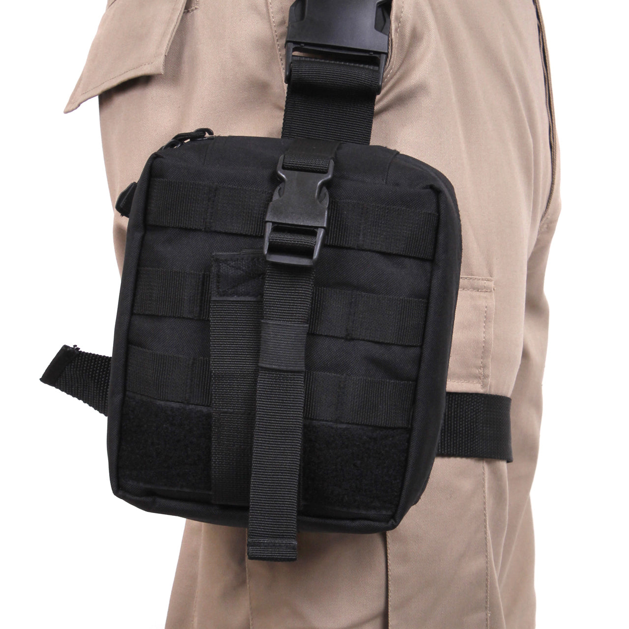 Rothco presents the Drop Leg Medical Pouch. These heavy-duty leg pouches are great for storing items that are needed at a moment’s notice, such as first aid supplies, emergency equipment, and survival gear. Keep these items at your side by attaching the utility pouch to your belt and leg. This is especially useful for when you’re in the field or great outdoors. www.moralepatches.com.au