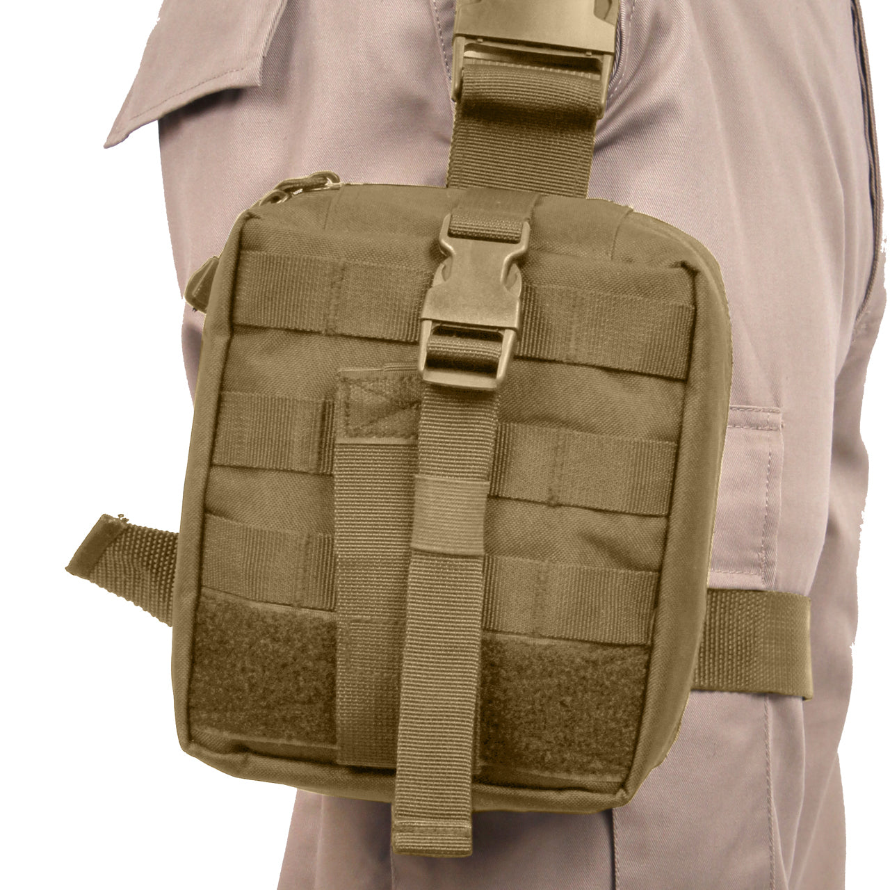 Rothco presents the Drop Leg Medical Pouch. These heavy-duty leg pouches are great for storing items that are needed at a moment’s notice, such as first aid supplies, emergency equipment, and survival gear. Keep these items at your side by attaching the utility pouch to your belt and leg. This is especially useful for when you’re in the field or great outdoors. www.moralepatches.com.au
