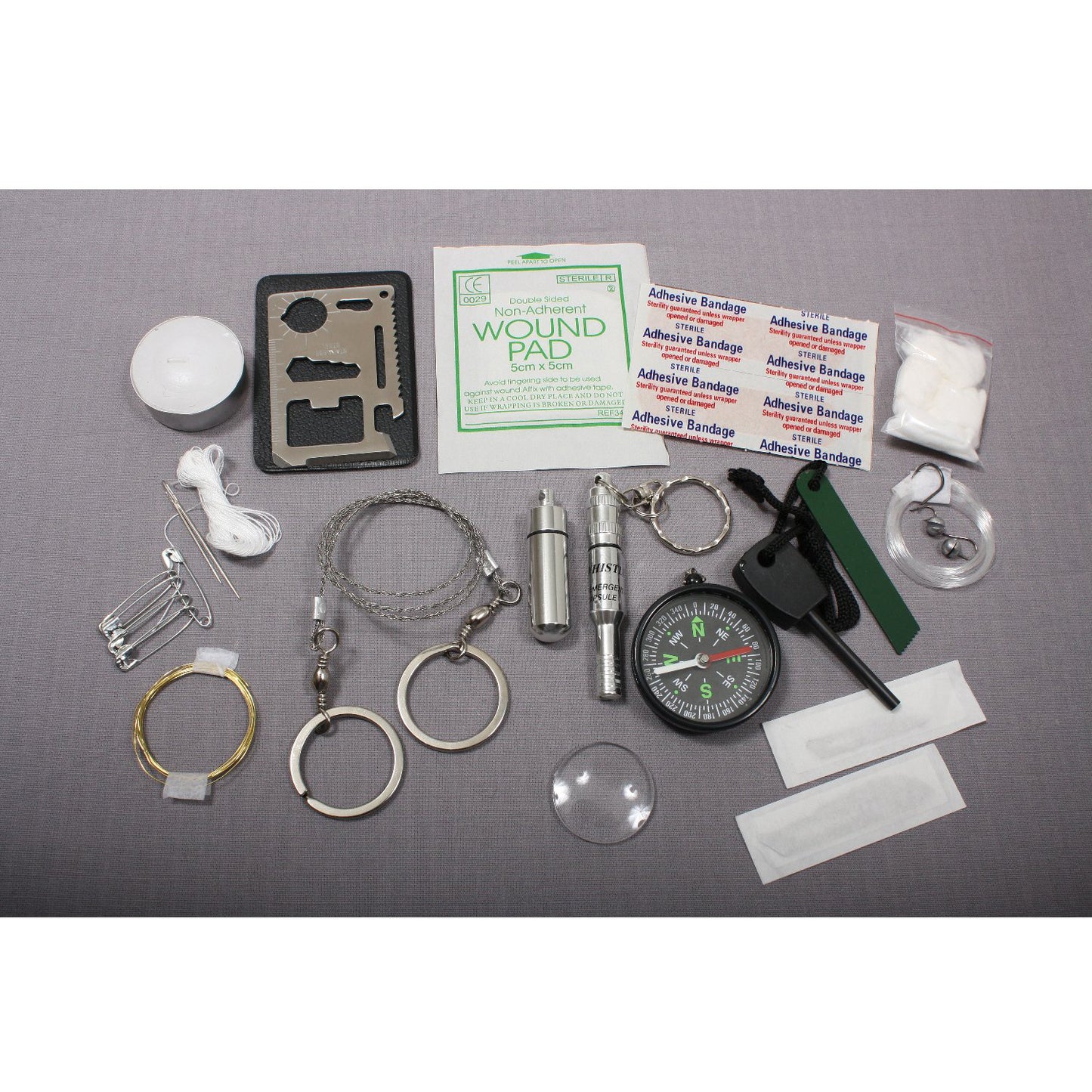 Rothco’s Pocket Size Survival Kit is an essential companion for any outdoor adventure or emergency situation, packed with crucial tools in a compact and portable tin. The kit includes everything you need to handle a wide range of survival tasks, from starting a fire with the magnesium fire starter to navigating with the built-in compass. www.moralepatches.com.au