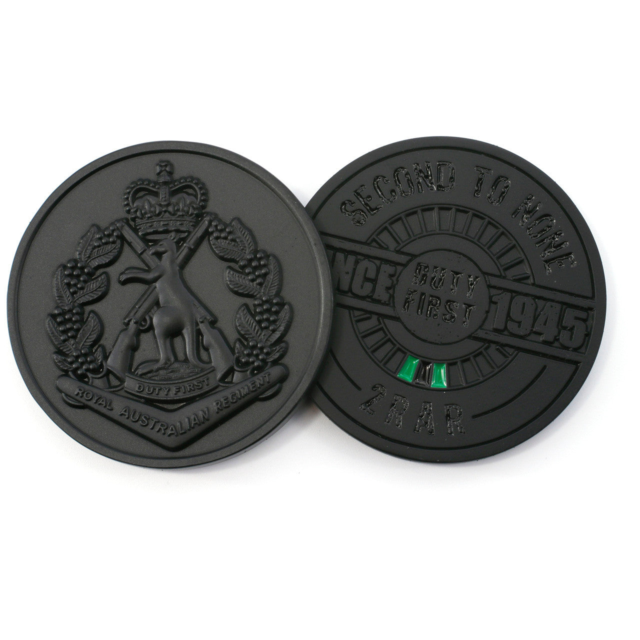 The striking 48mm 2nd Battalion Royal Australian Regiment (2 RAR) medallion will ignite intrigue and be the source of stimulating conversations wherever it's presented. www.moralepatches.com.au