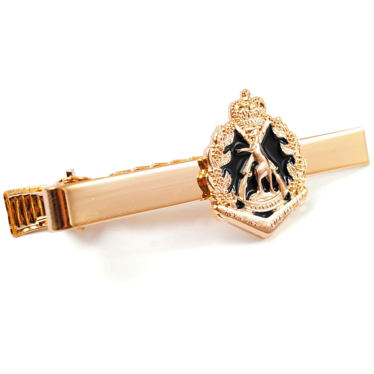 Add a touch of elegance to your look with the 2nd Battalion Royal Australian Regiment (2RAR) 20mm enamel tie bar! Crafted with gold-plated material, this gorgeous tie bar is perfect for any work or formal occasion. www.moralepatches.com.au