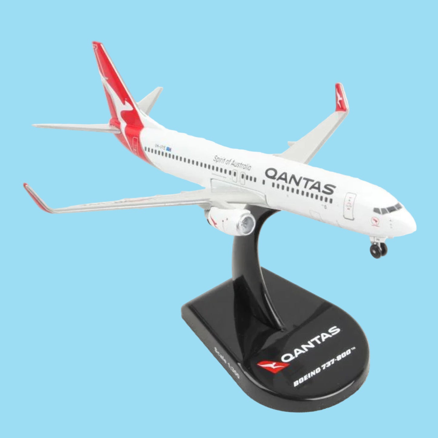 Connect with Australia's outback aviation heritage through this delightful 1/300 scale B737-8 from Postage Stamp, showcasing the Alice Springs special livery on Qantas aircraft VH-VYE. This beautifully crafted collectible honours the modern airliner that serves Australia's remote interior with pride and reliability, rendered with authentic detail and distinctive regional character. www.moralepatches.com.au