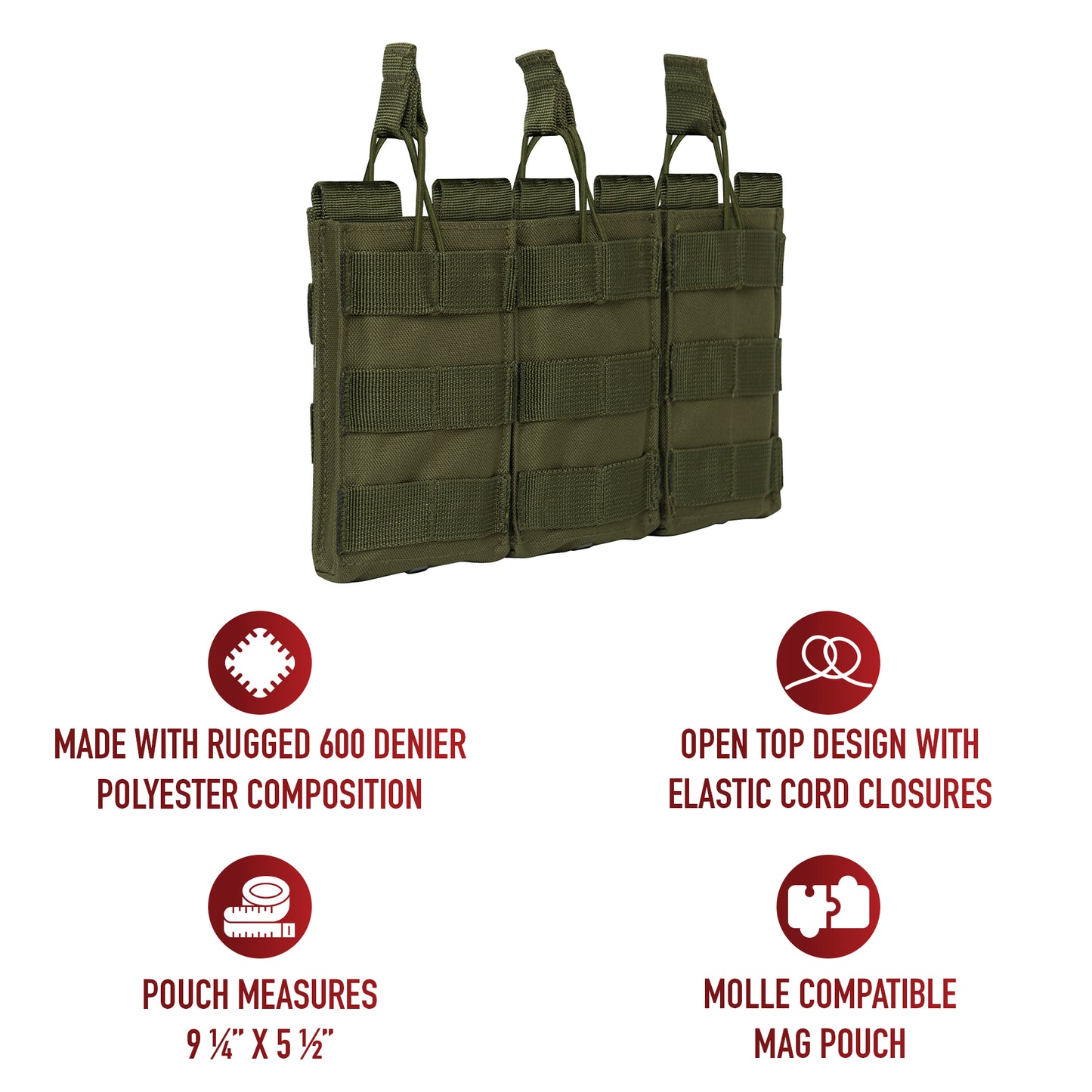 Whether you're on duty or engaged in recreational activities like airsoft or paintball, this triple mag pouch is an essential addition to your loadout. Versatile and dependable, it offers a secure and accessible solution for carrying your essential rifle magazines. www.moralepatches.com.au