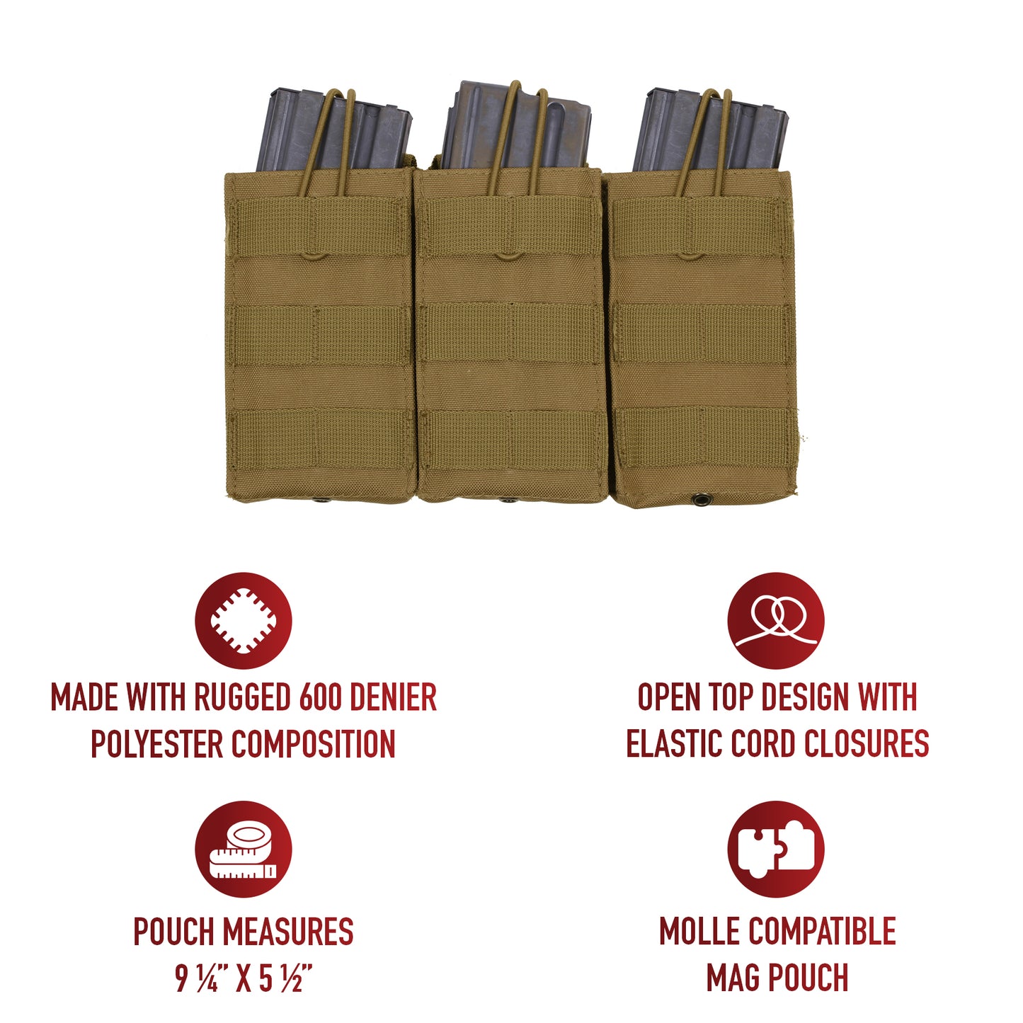 Whether you're on duty or engaged in recreational activities like airsoft or paintball, this triple mag pouch is an essential addition to your loadout. Versatile and dependable, it offers a secure and accessible solution for carrying your essential rifle magazines. www.moralepatches.com.au
