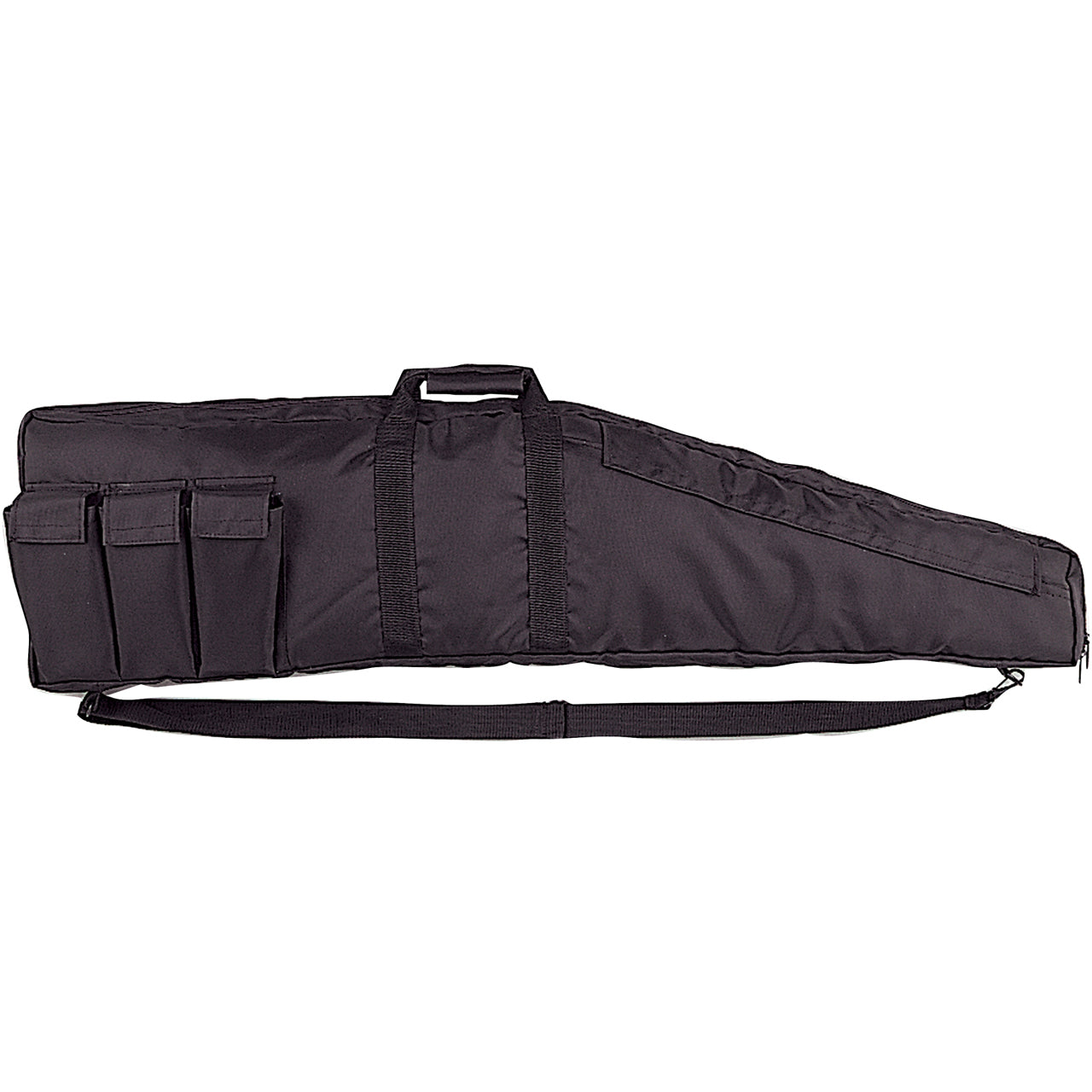 Rothco's Assualt Rifle Cover is a soft multipurpose bag that is great to use when hunting, training, or camping. Double Zippered Main Compartment For Quick And Easy Access To Your Firearm 3 External Pouches Measuring 3 X 8 Are Ideal For Storing Magazines Or Additional Shooting Supplies Single Shoulder Strap And Twin Carry Handles Rifle Case Measures 43 Inches Long And Will Fit Most Standard Rifles And Shotguns www.moralepatches.com.au