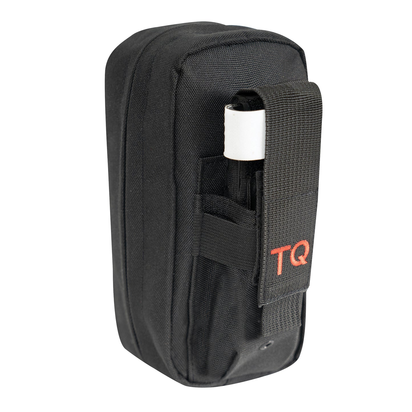 Fast Action First Aid Tourniquet Pouch is designed for rapid access to first-aid gear in situations where every second counts. The exterior pocket secures your tourniquet with a webbing flap featuring a hook and loop closure and elasticized polyester for a secure fit. The fast action pull tab allows easy one-handed access for self-use. www.moralepatches.com.au