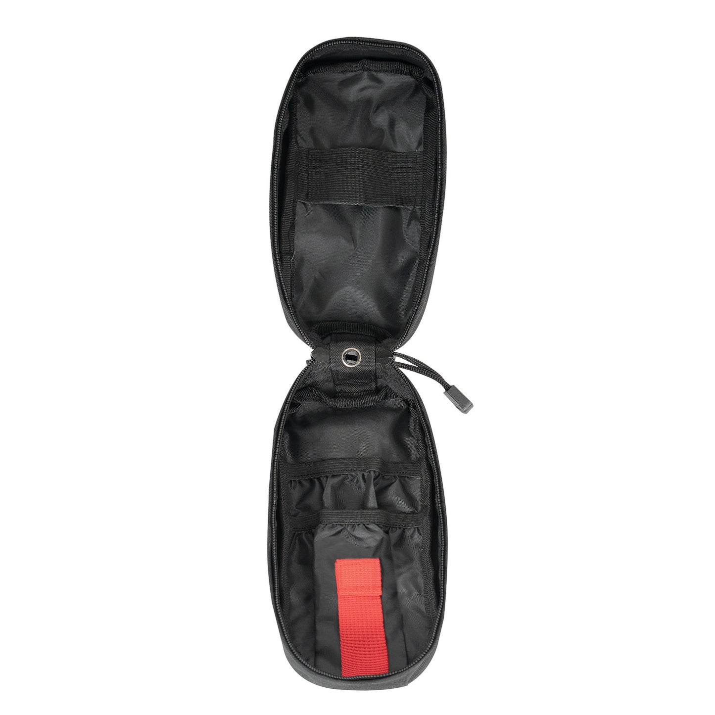 Fast Action First Aid Tourniquet Pouch is designed for rapid access to first-aid gear in situations where every second counts. The exterior pocket secures your tourniquet with a webbing flap featuring a hook and loop closure and elasticized polyester for a secure fit. The fast action pull tab allows easy one-handed access for self-use. www.moralepatches.com.au