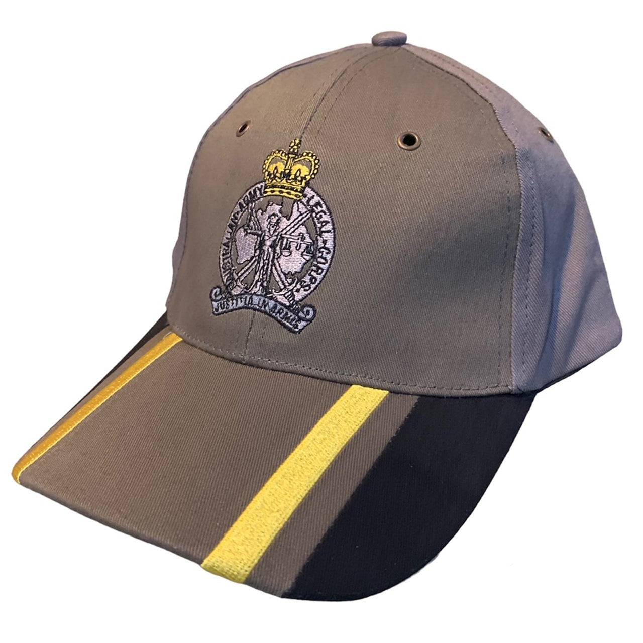 This Australian Army Legal Corps (AALC) cap is both stylish and practical with its cool looks. This quality heavy brushed cotton cap has the AALC crest embroidered on the front, and also proudly displays the Rising Sun Badge engraved on the strap buckle. www.moralepatches.com.au