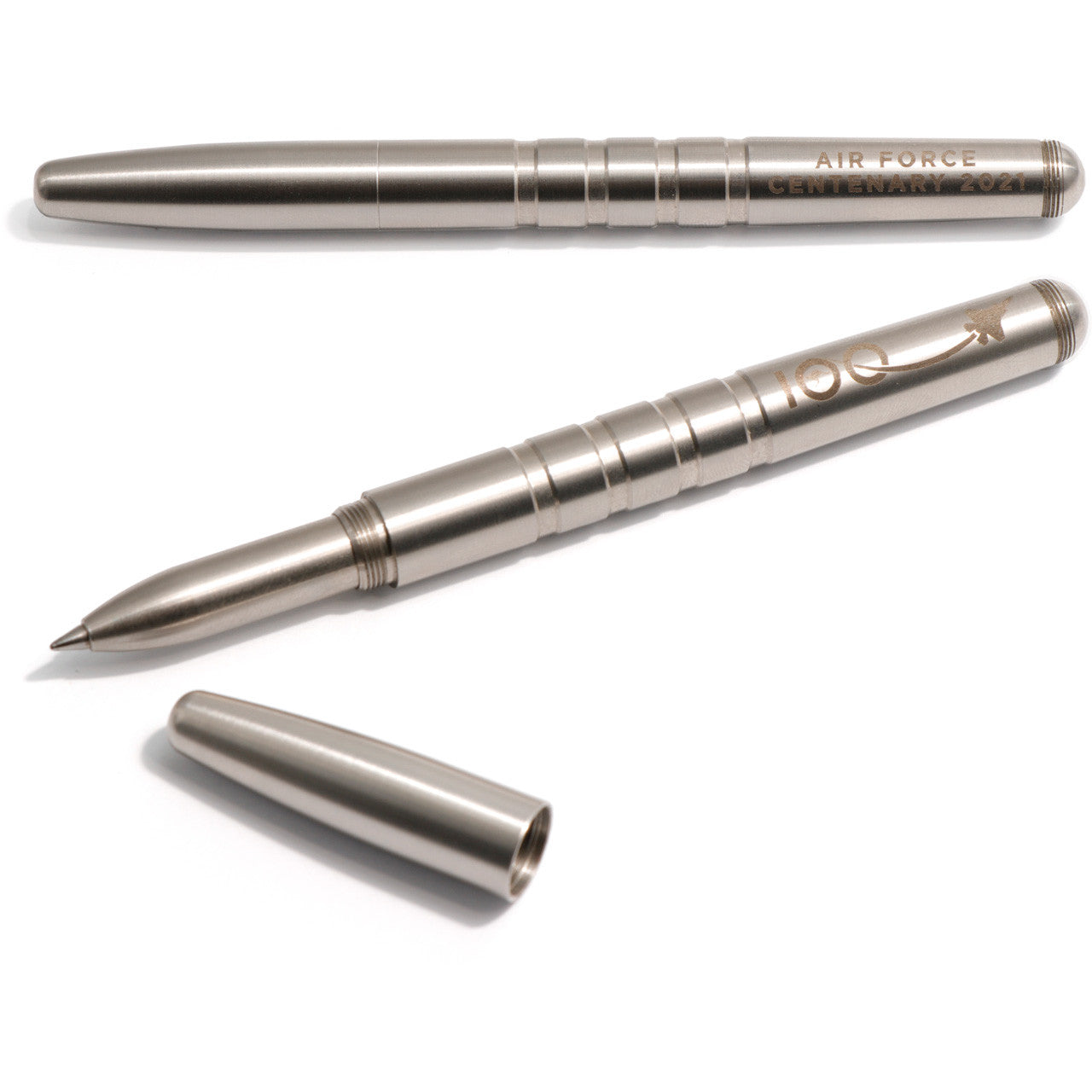 The Turned from solid 300 Series Stainless and laser engraved pen combines 100% corrosion resistant and untarnishable stainless steel in a sleek and practical design with a gratifying weight to assist with clear and effortless writing for decades to come. www.moralepatches.com.au