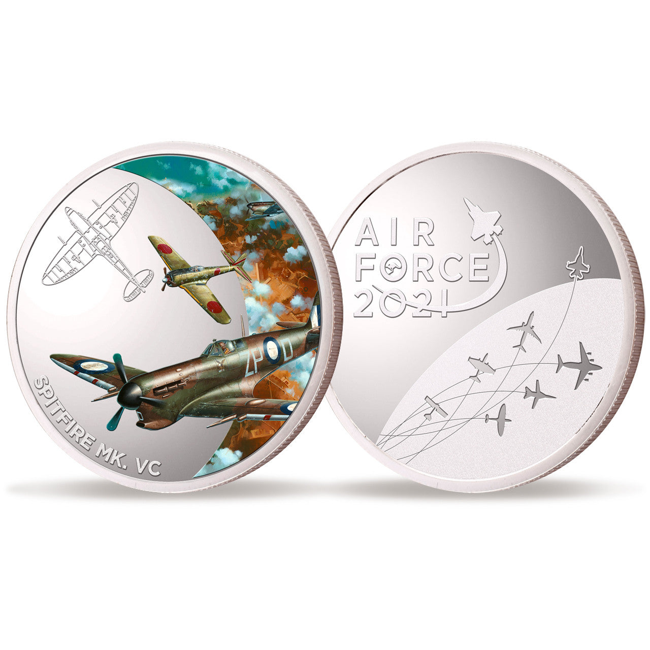 Introducing the Air Force 100 Limited Edition Medallion - Spitfire Mk VC, a stunning commemorative piece that pays tribute to the Air Force Centenary in 2021. This exclusive medallion holds a special place in history as it features the iconic Spitfire Mk. Vc from Drew Harrison's masterpiece, "Pressure Point." www.moralepatches.com.au