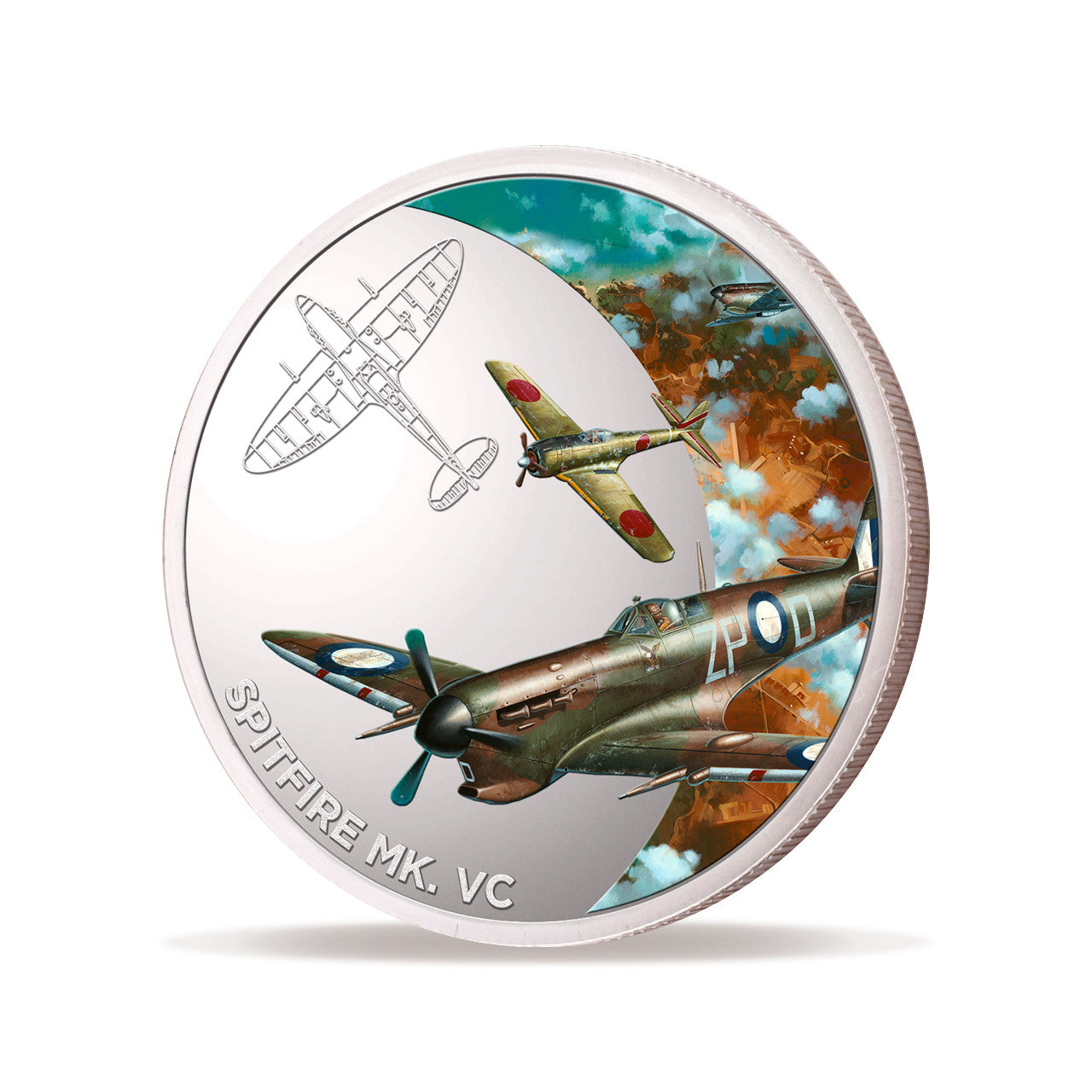 Introducing the Air Force 100 Limited Edition Medallion - Spitfire Mk VC, a stunning commemorative piece that pays tribute to the Air Force Centenary in 2021. This exclusive medallion holds a special place in history as it features the iconic Spitfire Mk. Vc from Drew Harrison's masterpiece, "Pressure Point." www.moralepatches.com.au