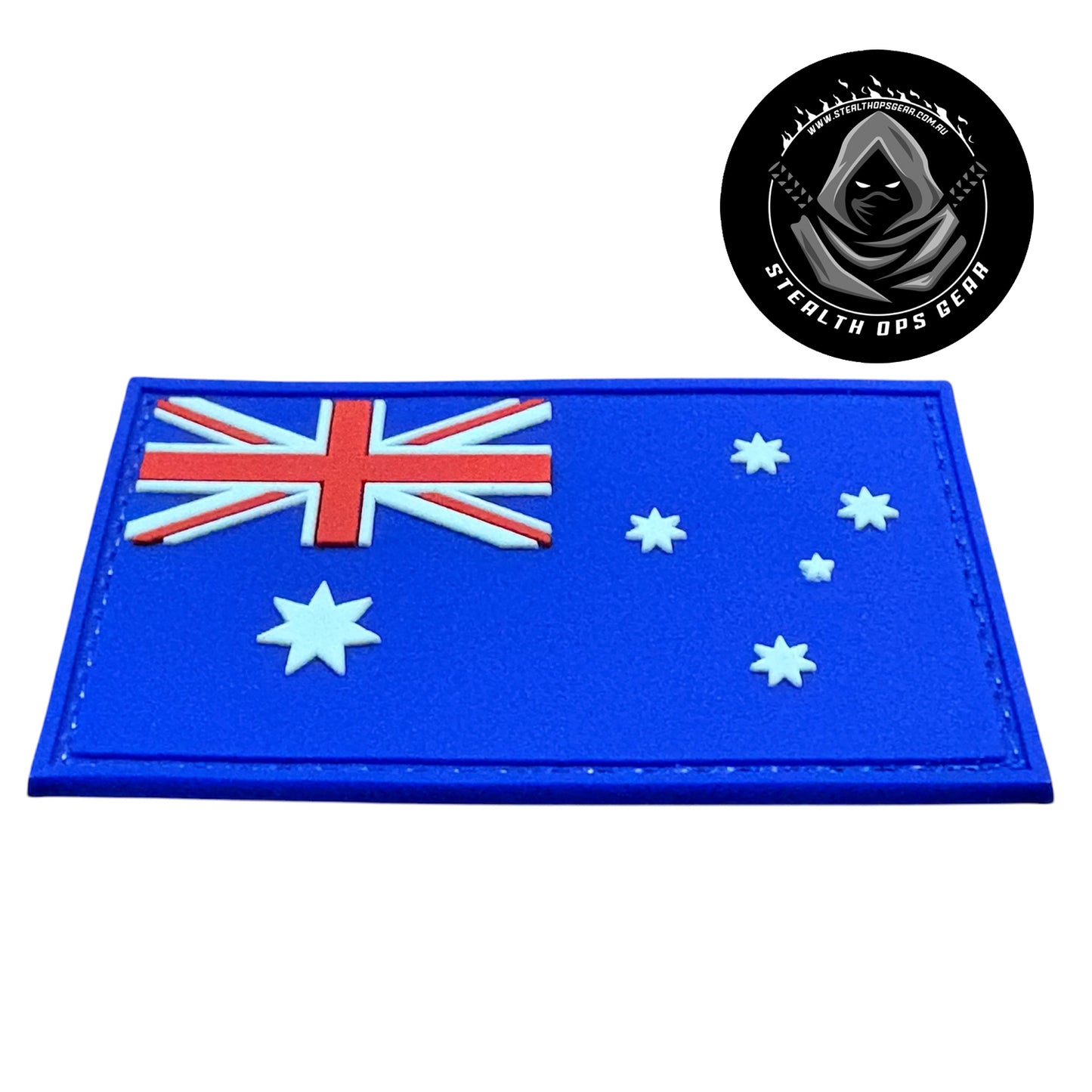 Make a bold statement with the Australia Raised Symbols PVC Morale Patch Hook & Loop. This striking 8x5cm patch features laser-cut precision detailing that demands attention. www.moralepatches.com.au