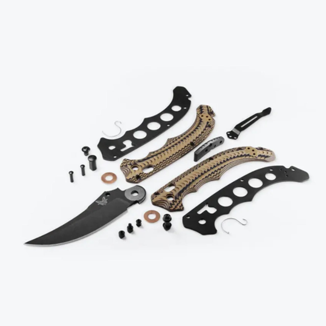 The 865BK-01 Mini Bedlam® is a fierce looking tactical folder, pared down in size for more practical daily carry while keeping the tactical look and feel of its full size counterpart. www.moralepatches.com.au