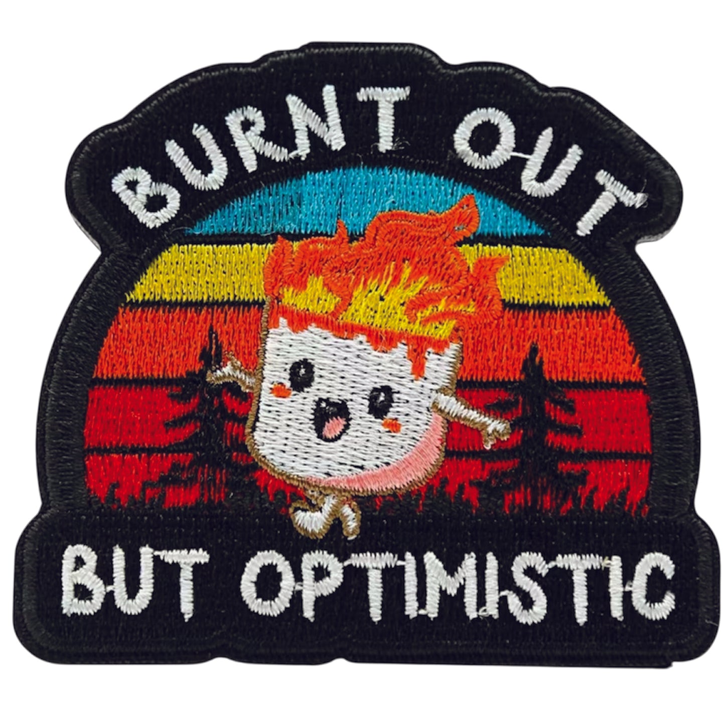 Burnt Out Morale Patch Velcro Backed, measuring 7.5x6.7cm, is a striking and durable addition to personalize your gear with style and toughness. Crafted with high-quality embroidery, this patch features a versatile pattern that blends seamlessly with various tactical and outdoor equipment. www.moralepatches.com.au