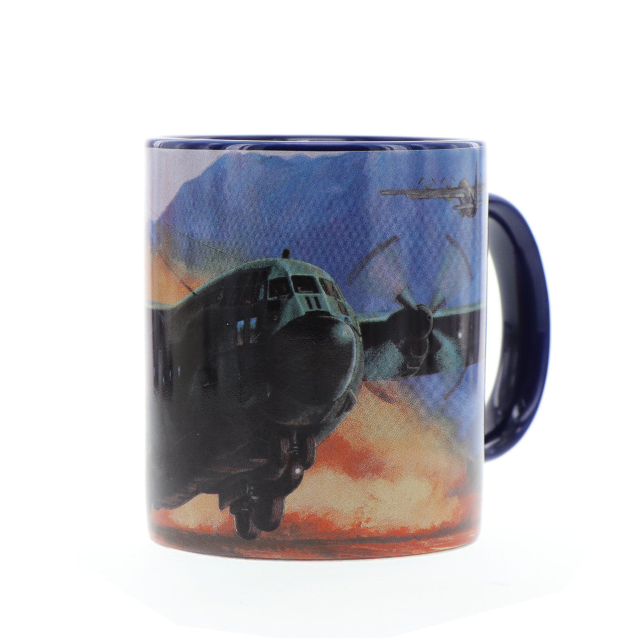 With a beautiful depiction of the workhorse C-130 Hercules and a schematic of the aircraft in the base, this mug is both eye-catching and unique. Made from durable ceramic with an easy-grip handle and scratch-resistant finish, it is perfect for enjoying hot or cold beverages. www.moralepatches.com.au