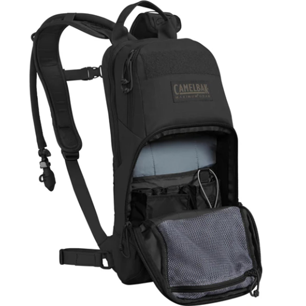 The included, all new 3L Mil Spec Crux Reservoir delivers 25% more water per sip and the new 500D Double-rip Cordura® Fabric ensures lasting durability. Internal essentials organization and the new laser cut Mountain™ MOLLE makes organizing your gear simple and fast. www.moralepatches.com.au