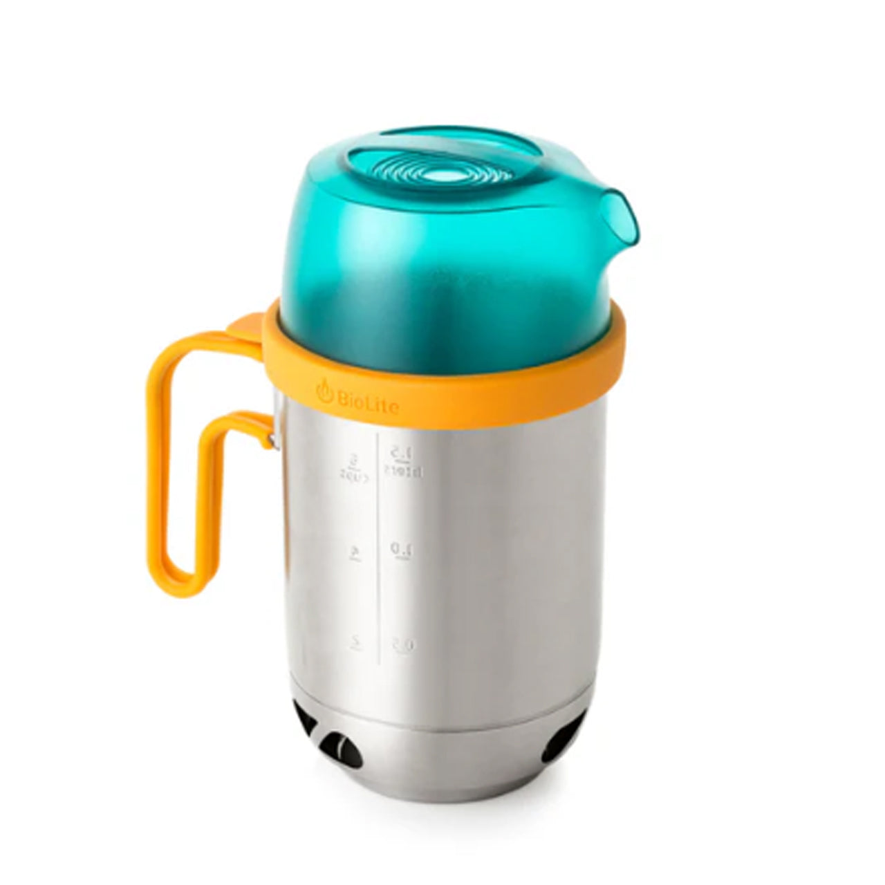 A true grab-and-go system, the KettlePot pours like a kettle and cooks like a pot while doubling as a carrying case for the Biolite CampStove. www.moralepatches.com.au