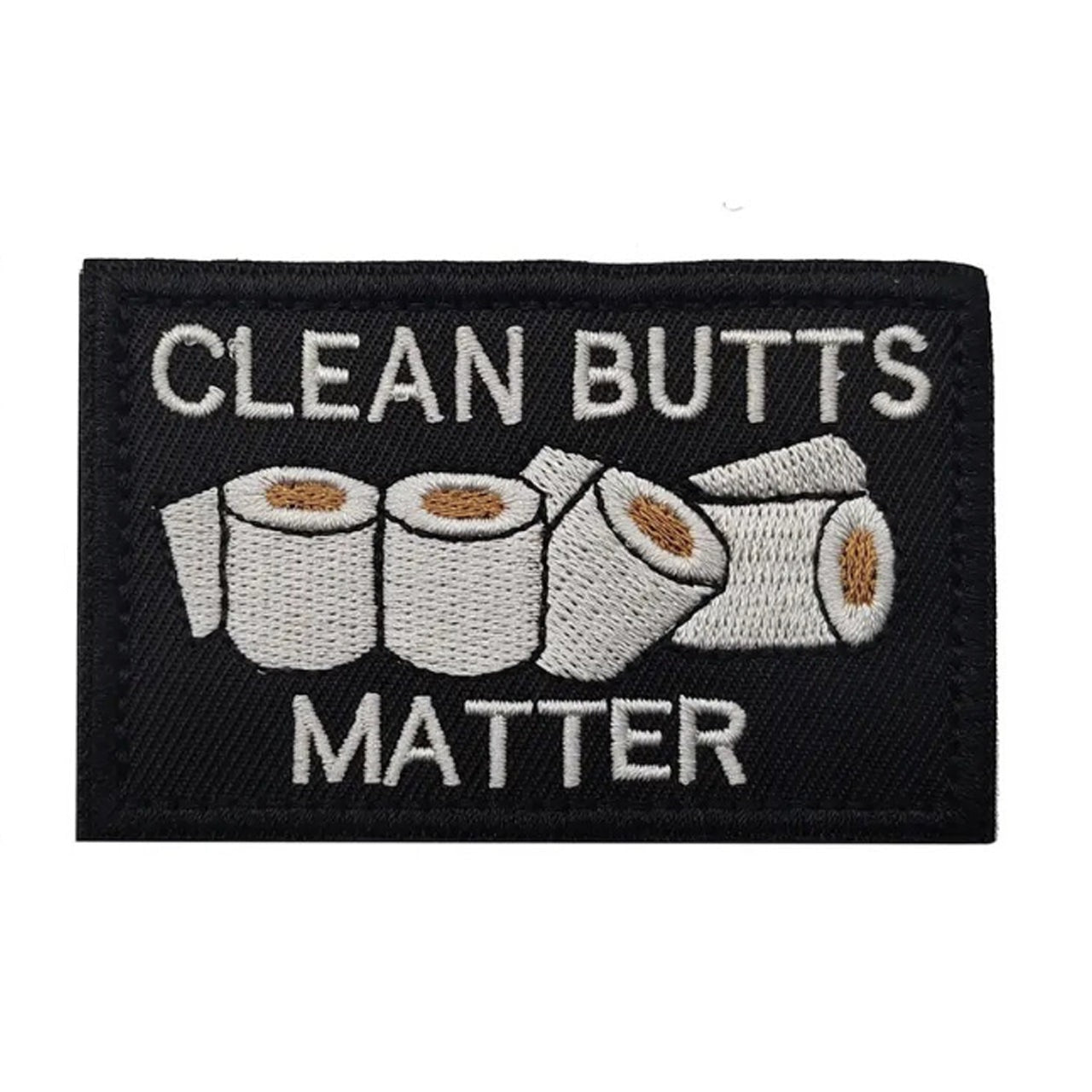 "Experience the true value of cleanliness with our Clean Butts Matter Embroidery Patch Hook & Loop! Measuring at a perfect 8x5cm, this patch serves as a daily reminder to prioritize hygiene and take pride in maintaining a clean and healthy body. Join us in spreading the message that clean butts truly do matter!" Nothing says 2020 like this patch. www.moralepatches.com.au