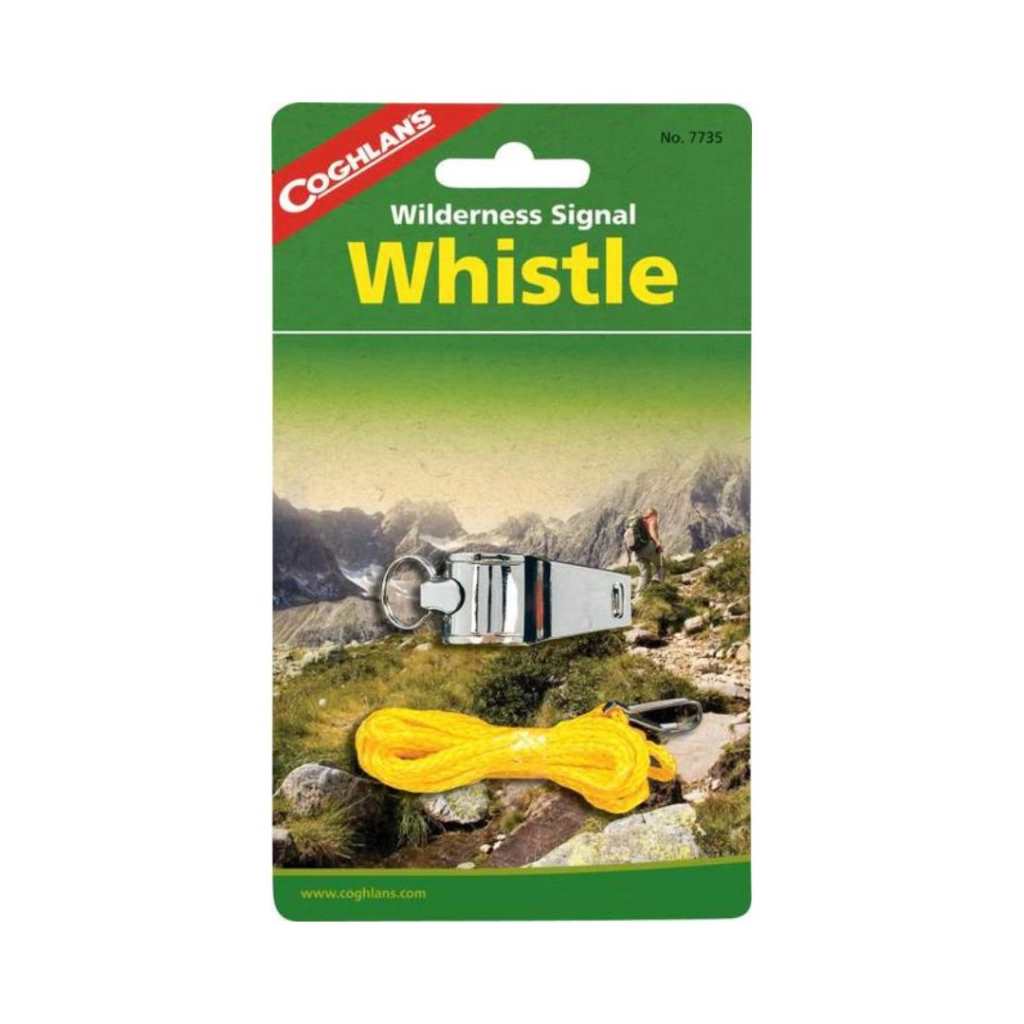 Crafted with durable nickel plating, the Coghlans Wilderness Metal Whistle ensures a clear, loud sound that can be heard over long distances, making it indispensable for outdoor adventures. www.moralepatches.com.au