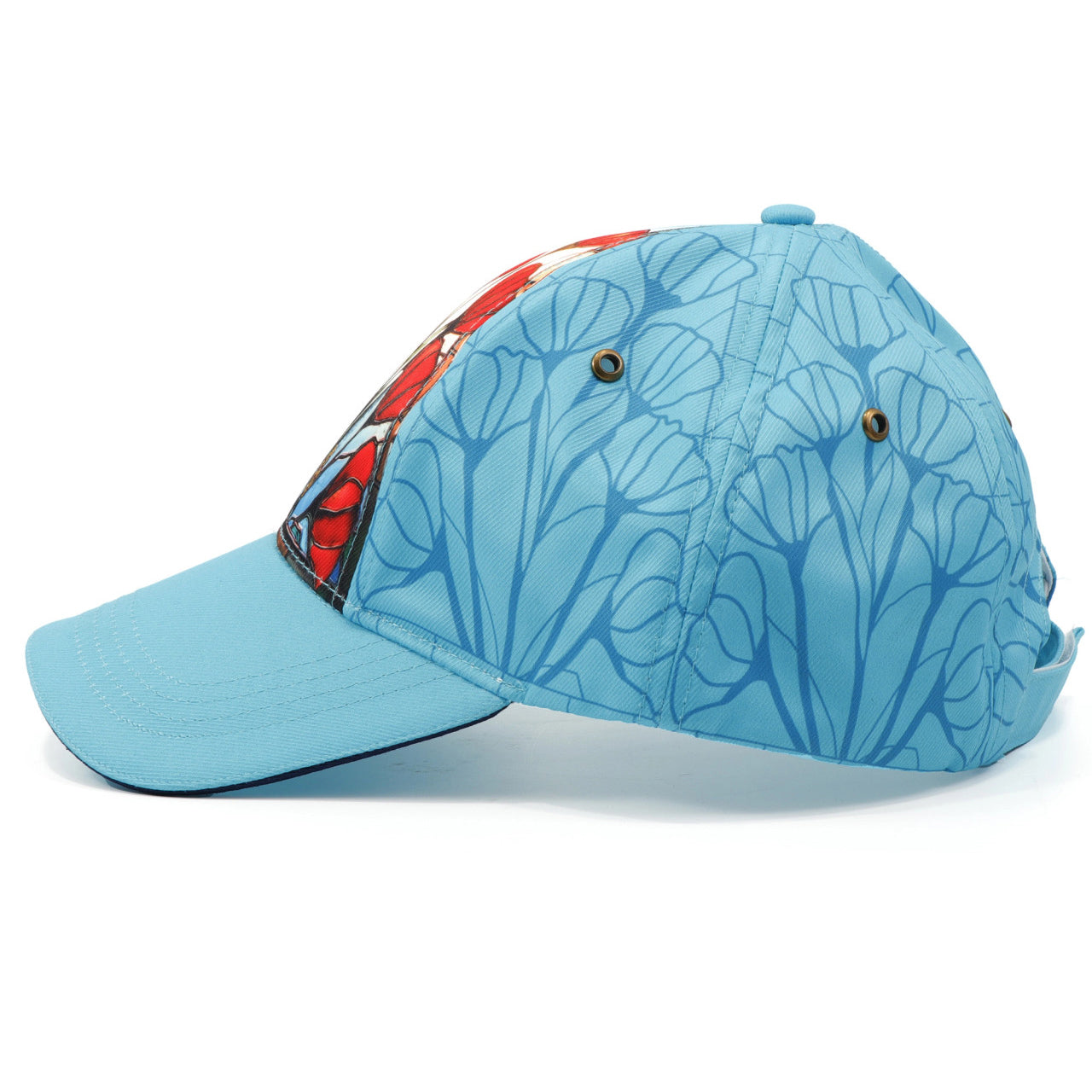 This exquisite panel cap features a seamless front panel displaying a stunning full-colour stained-glass poppy design. The aqua-coloured cap also showcases a subtle line art rendition of the same poppy motif on its remaining panels. Enhanced with deep turquoise piping along the brim, this cap exudes a polished look. With an adjustable hook-and-loop strap, it offers a perfect fit. www.moralepatches.com.au