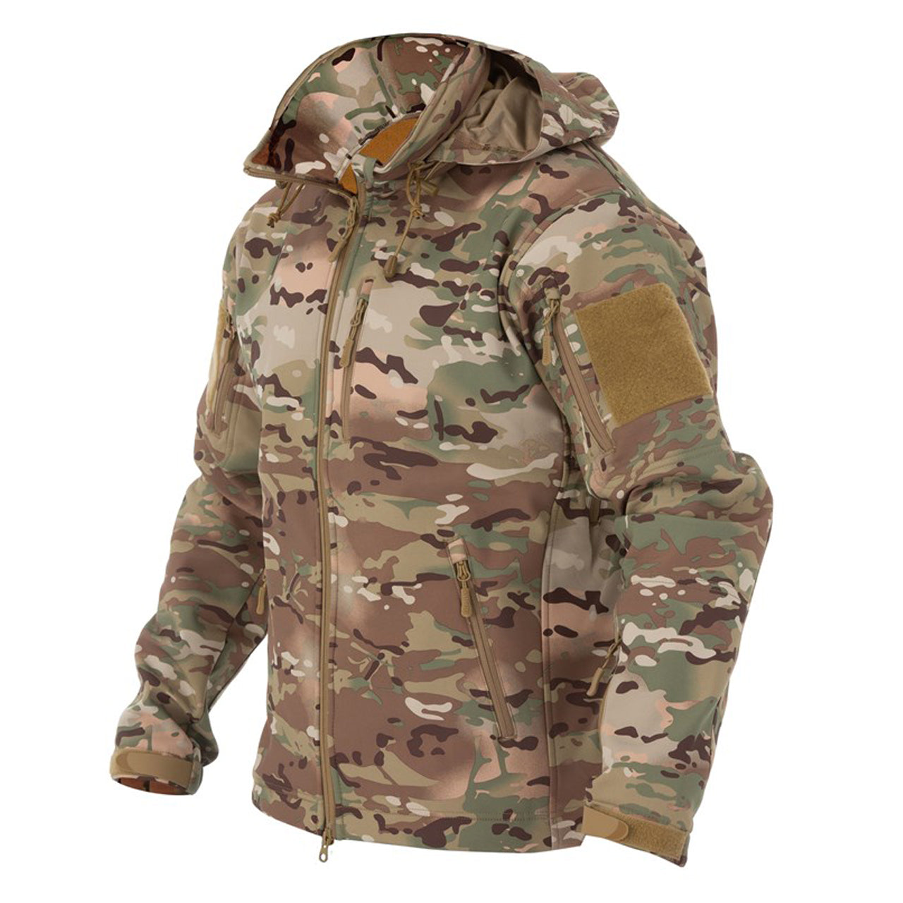 The Valhalla soft shell jacket is designed for comfort and utility. The three-layer integrated shell with its water resistant fabrics wicks moisture while maintaining body heat. Equipped with underarm vents for temperature control, reinforcement on the forearms, and multiple pockets for utility and storage www.moralepatches.com.au