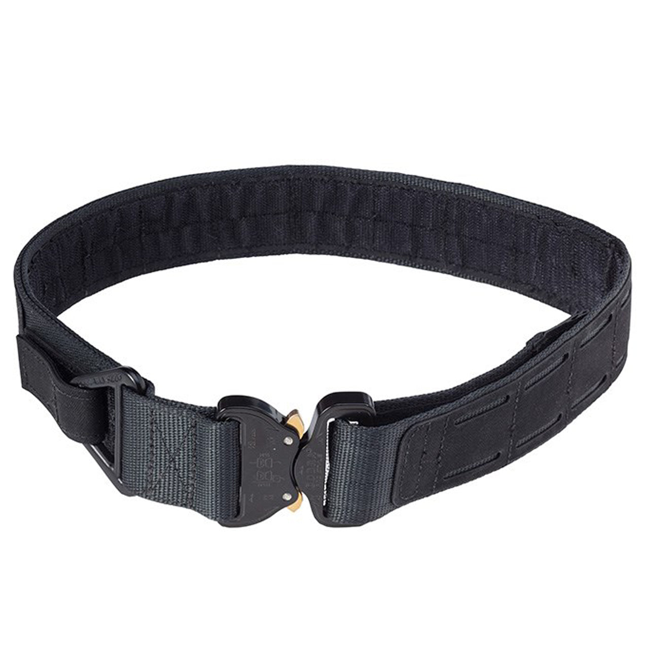 Discover ultimate stability with the ECS BELT. Constructed from double layer 38mm TY13 Resin coated webbing, this belt features AUSTRI ALPIN COBRA Buckle and AL-44 V Ring attachment point to keep you secure. The outside is also equipped with a Laminated laser cut MOLLE system and inner hook Velcro lining, ensuring effortless attachment and stabilizing of pouches! Experience strength and safety like never before. www.moralepatches.com.au