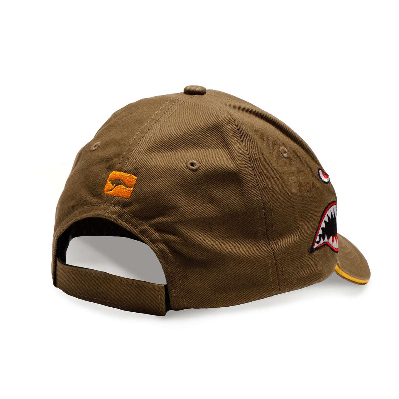 Make a bold a statement when you leave the house with this engaging Curtiss P-40 Shark Mouth fighter cap. It isn’t a smile, it’s a predator’s sneer! Razor teeth, wagging tongue, and a stare from black, dead eyes. www.moralepatches.com.au