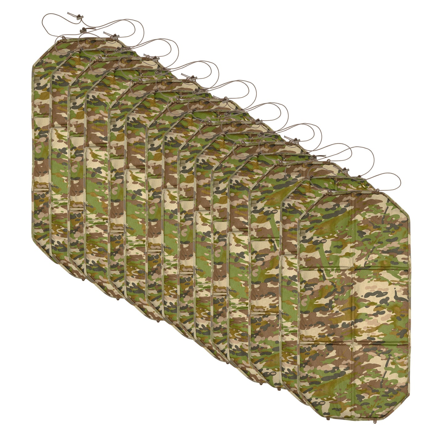 With six internal ground insulating foam panels, the Gonk Mat is a 3/4 length reversible sleeping mat that is designed to be a simplistic alternative to bulkier self inflating variants. It can be folded and placed in an ALICE frame or rolled up and strapped to your pack with ease. Some have even been seen stitching the mat to the bottom of their packs for a quick "roll up, strap and go" setup. www.moralepatches.com.au