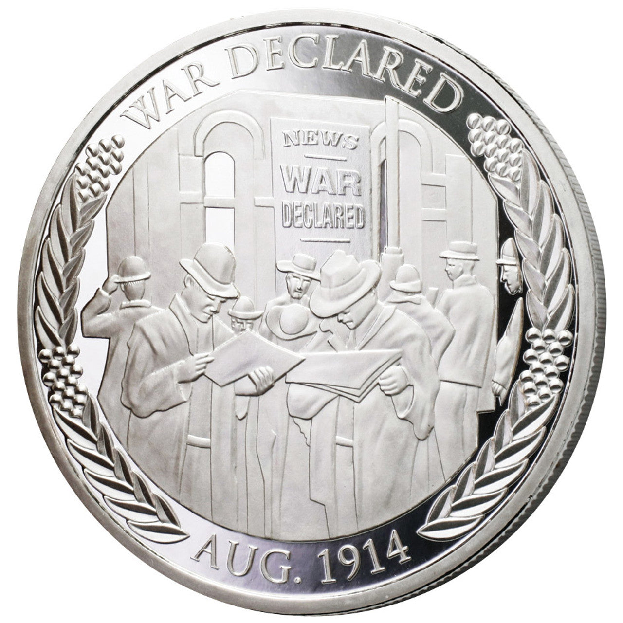 The Sands of Gallipoli 2014 release War Declared Limited Edition Medallion is a must-have collectible for military enthusiasts and history buffs. This exquisite medallion commemorates England's declaration of War on Germany in 1914 and the overwhelming support shown by Australians during that time. www.moralepatches.com.au
