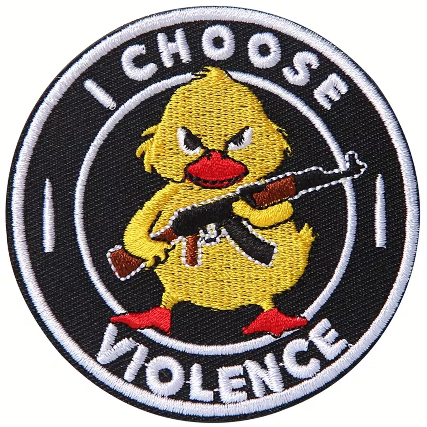 Dominate your gear with this striking I Choose Violence Round Patch Hook & Loop, engineered for serious operators. Measuring 7.6x7.6cm, it features dual-sided hook and loop backing www.moralepatches.com.au