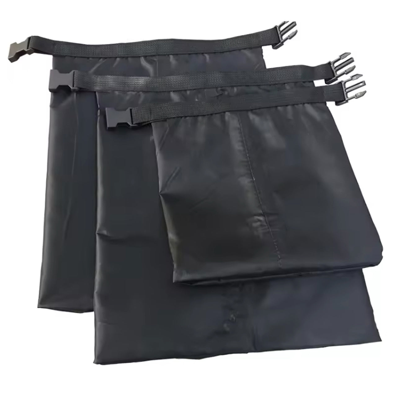 Take your adventuring to the next level with the 3 Pack Set Lightweight Dry Bag Set. The durable 30D Nylon material, coated with water-resistant silicon, ensures that these bags can withstand any challenge you throw at them. No need to worry about tears or damage - these bags are built to last and give you peace of mind. Don't let anything hold you back from your next great adventure. www.moralepatches.com.au