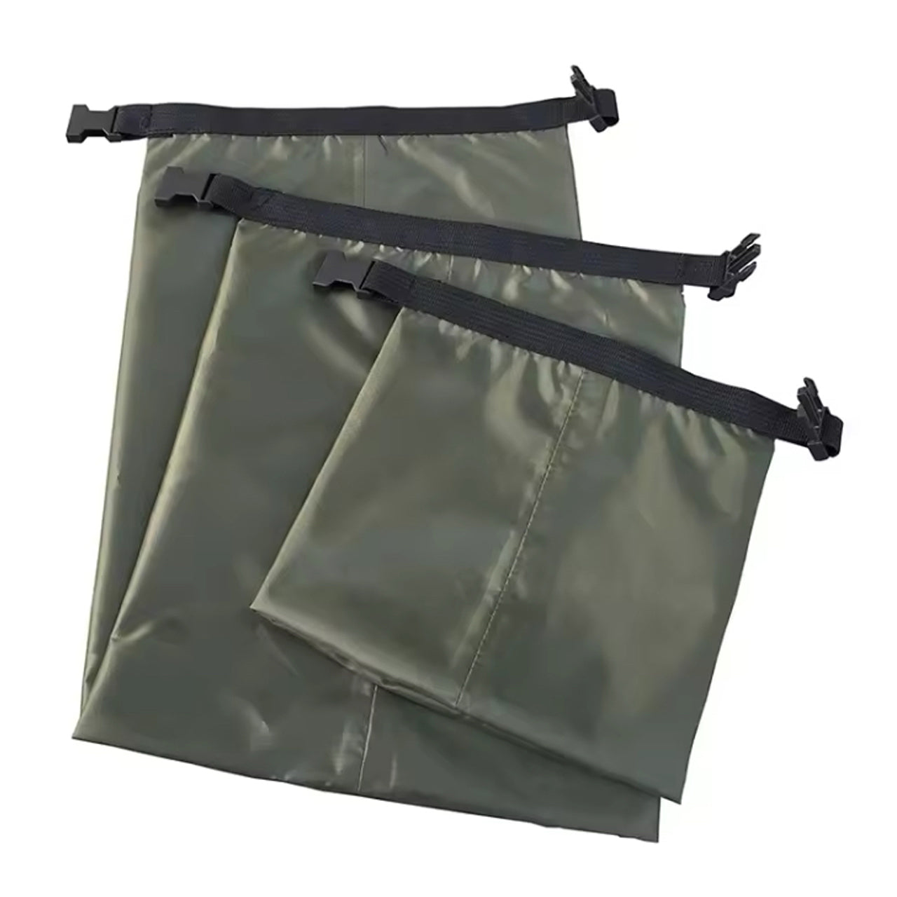 Take your adventuring to the next level with the 3 Pack Set Lightweight Dry Bag Set. The durable 30D Nylon material, coated with water-resistant silicon, ensures that these bags can withstand any challenge you throw at them. No need to worry about tears or damage - these bags are built to last and give you peace of mind. Don't let anything hold you back from your next great adventure. www.moralepatches.com.au