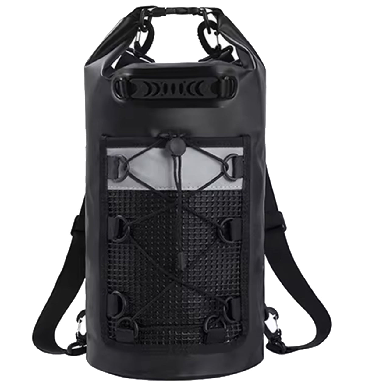 Explore the great outdoors with our versatile and durable Waterproof Backpack Drybag! Measuring 63x28cm, this backpack is made of PVC material and features clip-on shoulder straps for easy carrying. Perfect for hiking, light climbing, beach trips, kayaking, and other tactical operations, this backpack will be your go-to for all your outdoor adventures. www.moralepatches.com.au