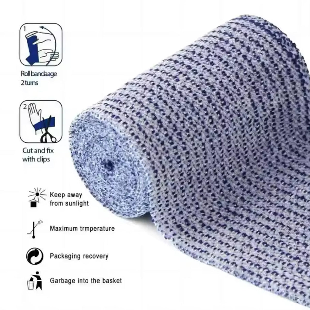 A non-slip bandage for sprains, swellings and bruises. The required length of the bandage can be cut off with a pair of scissors. When applying the bandage, do not put too much pressure on it. Two or three turns are usually sufficient. Store remaining bandage in a jar to keep fresh, If possible store upright. www.moralepatches.com.au