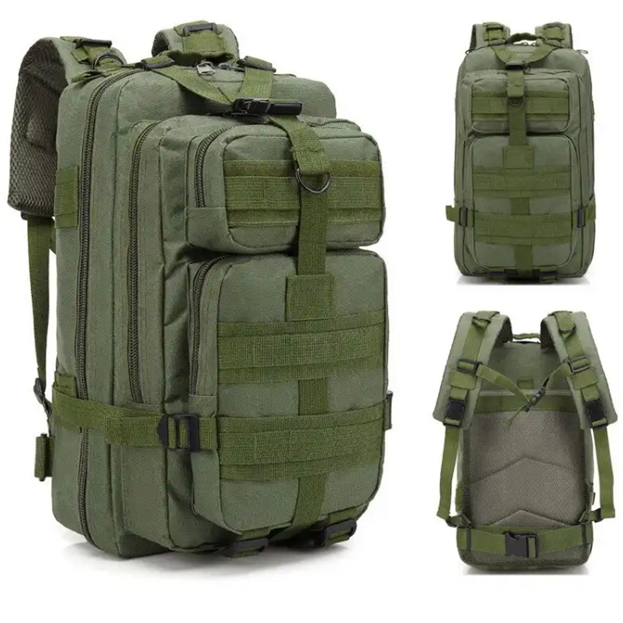 Discover the boundless capacity of the Tactical Daypack 30LT! Boasting 4 generous compartments and a MOLLE grid for expanding with pouches and gear, this pack measures in at an impressive 40x24x20cm! OD green colour www.moralepatches.com.au