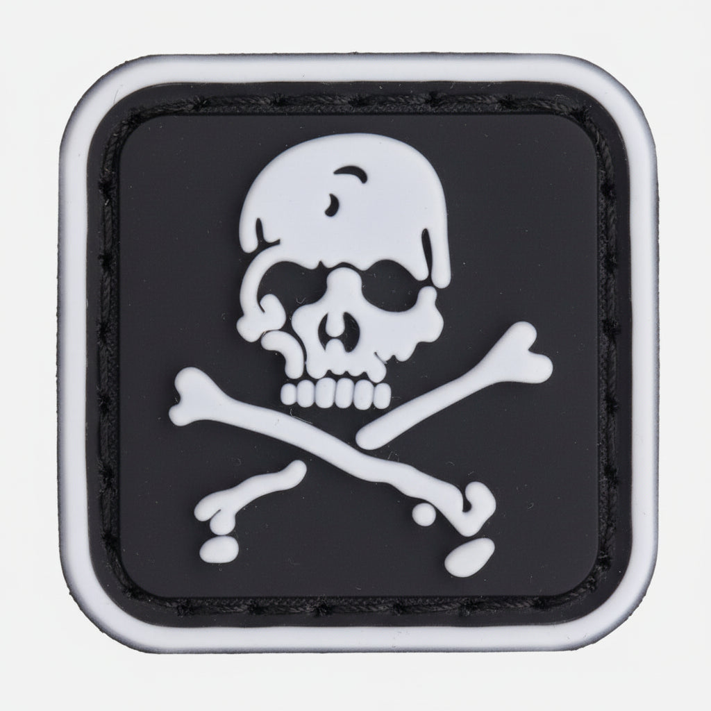 Make a bold statement with the Bones PVC Morale Patch Hook & Loop. This striking 2.5x2.5cm patch features laser-cut precision detailing that demands attention. Backed with both hook and loop fasteners, it's ready to attach to tactical gear, backpacks, or uniforms instantly. www.moralepatches.com.au
