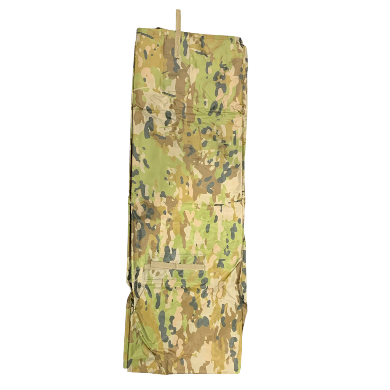 Stay dry and comfortable during your outdoor adventures with the Cadet AMCU Hootchie Full Length. This hootchie is made from 75D polyester taffeta and has a water head rating of 2000mm, providing top-notch waterproof protection. The seams are waterproof and the hootchie is strengthened with copper studs and durable webbing, ensuring its reliability in any weather. Measuring 278x186cm, it offers ample coverage for all your camping or hiking needs. www.moralepatches.com.au