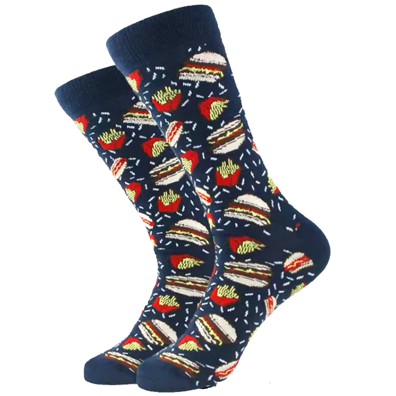 Step out in style and make a statement with our Burger & Fries Socks - available in size EUR 35-44. Crafted from polyester and cotton, these socks not only offer supreme comfort but also boast a beautiful and vibrant design. The perfect gift for someone special or a treat for yourself, order your pair now! www.moralepatches.com..au
