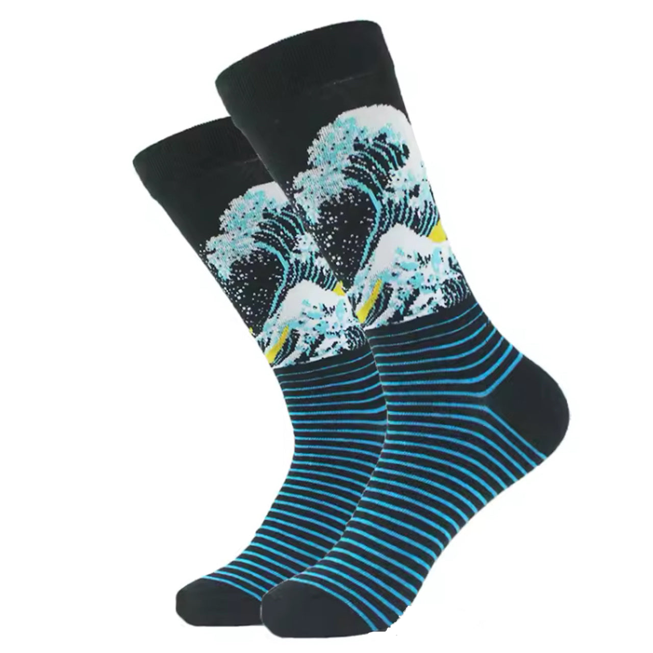 Step out in style and make a statement with our Waves Socks - available in size EUR 35-44. Crafted from polyester and cotton, these socks not only offer supreme comfort but also boast a beautiful and vibrant design. The perfect gift for someone special or a treat for yourself, order your pair now! www.moralepatches.com.au