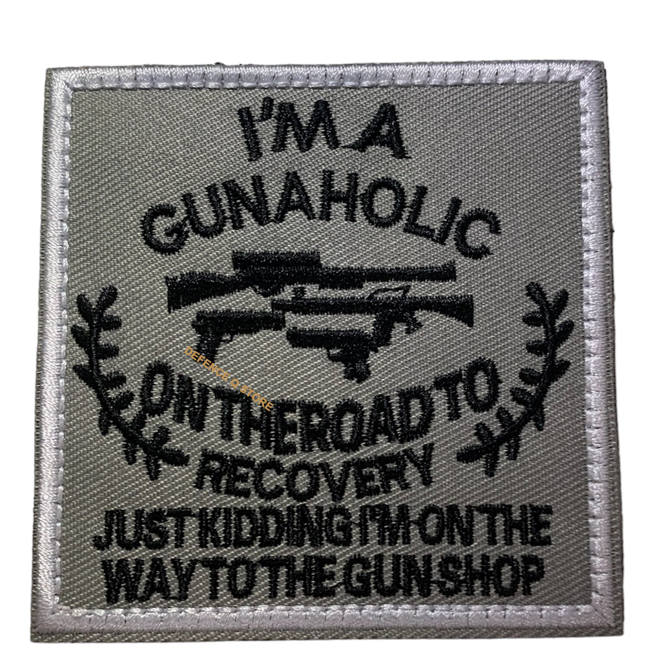 Experience the power and beauty of the I'm A Gunaholic Embroidery Velcro Backed Morale Patch, available in a perfect 8x8cm size. The HOOK AND LOOP BACKED PATCH is a unique touch provided for added convenience. Get yours today and showcase your style and passion! www.moralepatches.com.au