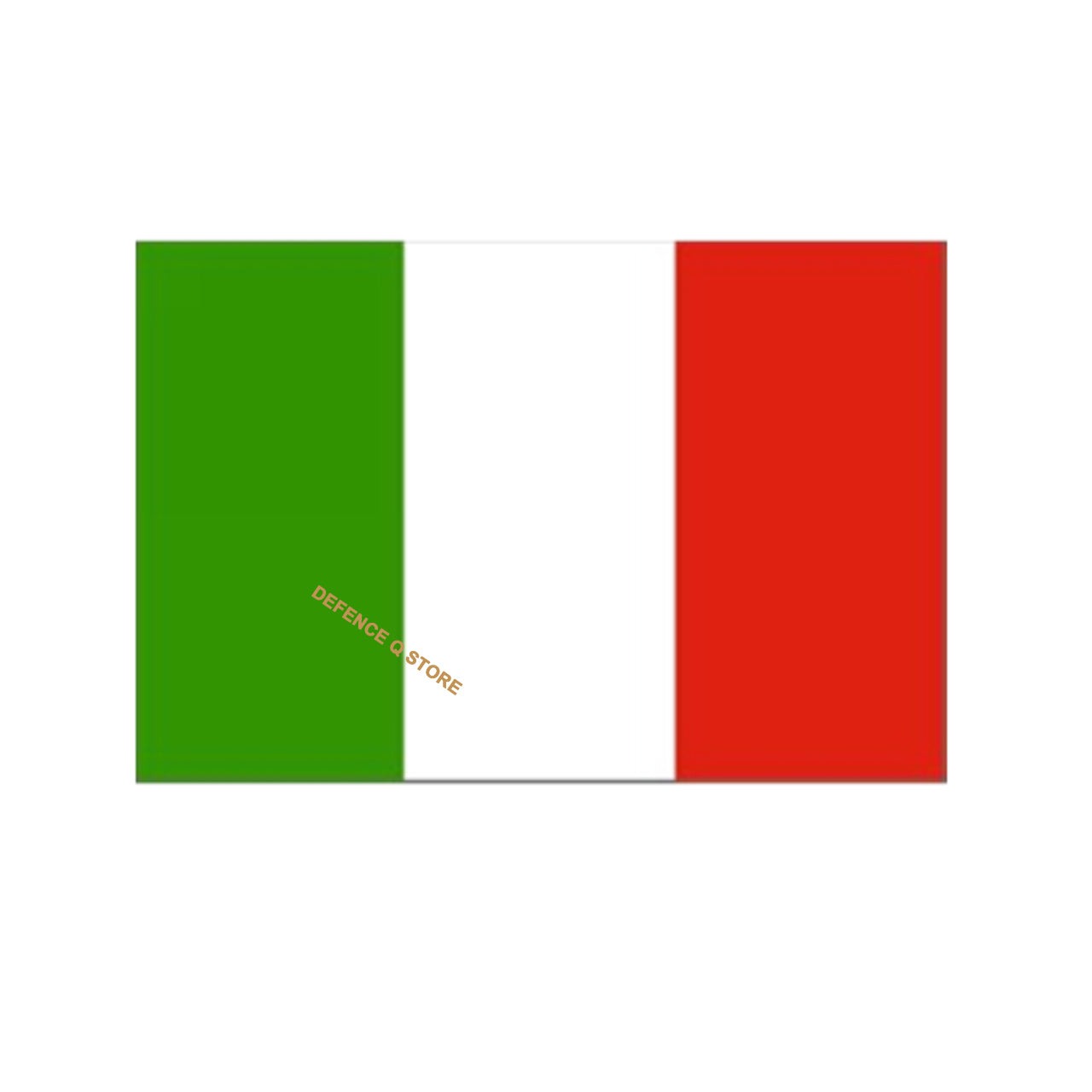 The Italian flag, often called the ‘Tricolore’ was adopted on January 1, 1948; representing hope, faith and charity. The flag’s dimensions of 150cm by 90cm allows you to display your pride at large. Wide rivets are attached at its left end, enabling you to hang it up on a flagpole. www.moralepatches.com.au