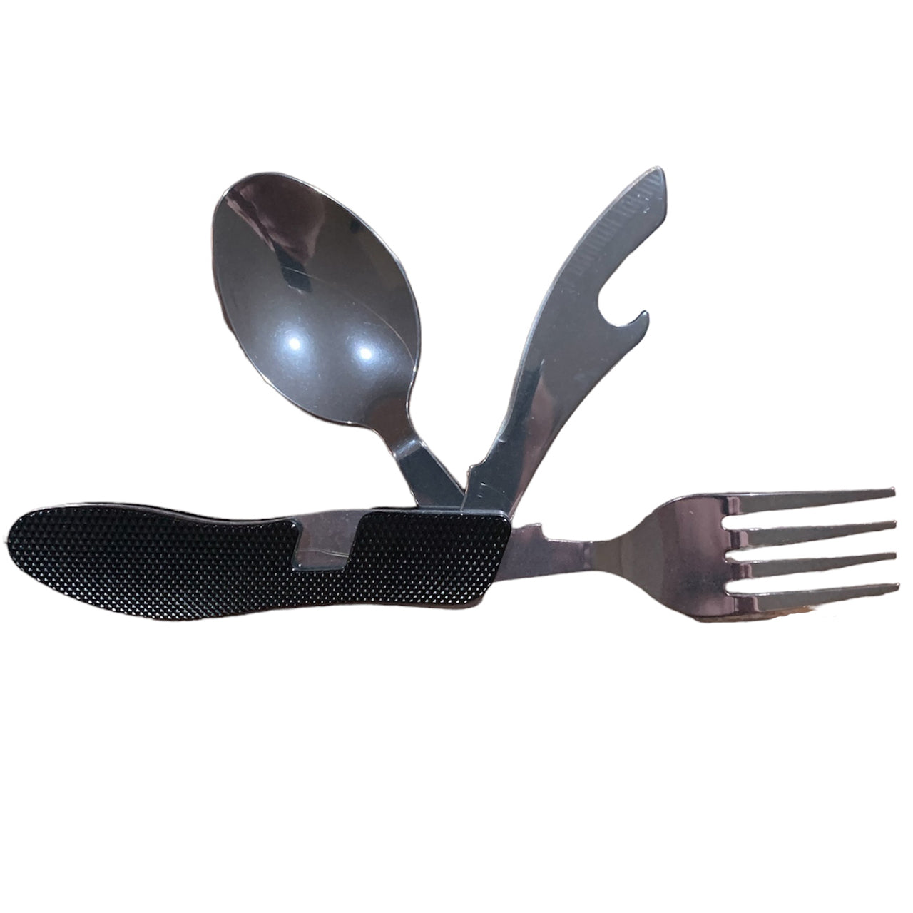 Looking for the ultimate knife, fork, and spoon set? Look no further with the KFS Set. This folding set also includes a bottle opener, making it perfect for cadets, military personnel, hikers, campers, and anyone on the go. Made of durable stainless steel, this set is ideal for all your outdoor activities. www.moralepatches.com.au