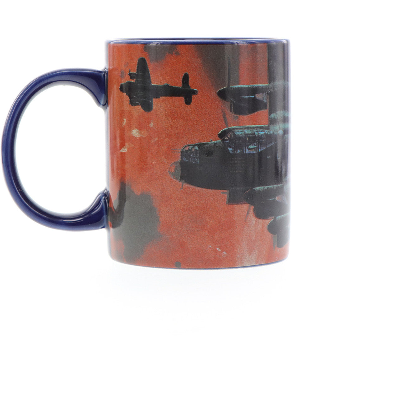 The mug showcases Harrison's artwork titled "Into the Cauldron" and includes a schematic of the aircraft in the base. Made from durable ceramic with an easy-grip handle and scratch-resistant finish, this mug is perfect for both hot and cold beverages. www.moralepatches.com.au