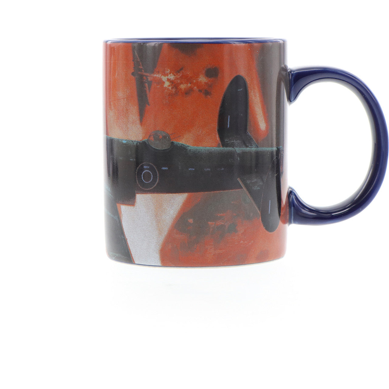 The mug showcases Harrison's artwork titled "Into the Cauldron" and includes a schematic of the aircraft in the base. Made from durable ceramic with an easy-grip handle and scratch-resistant finish, this mug is perfect for both hot and cold beverages. www.moralepatches.com.au