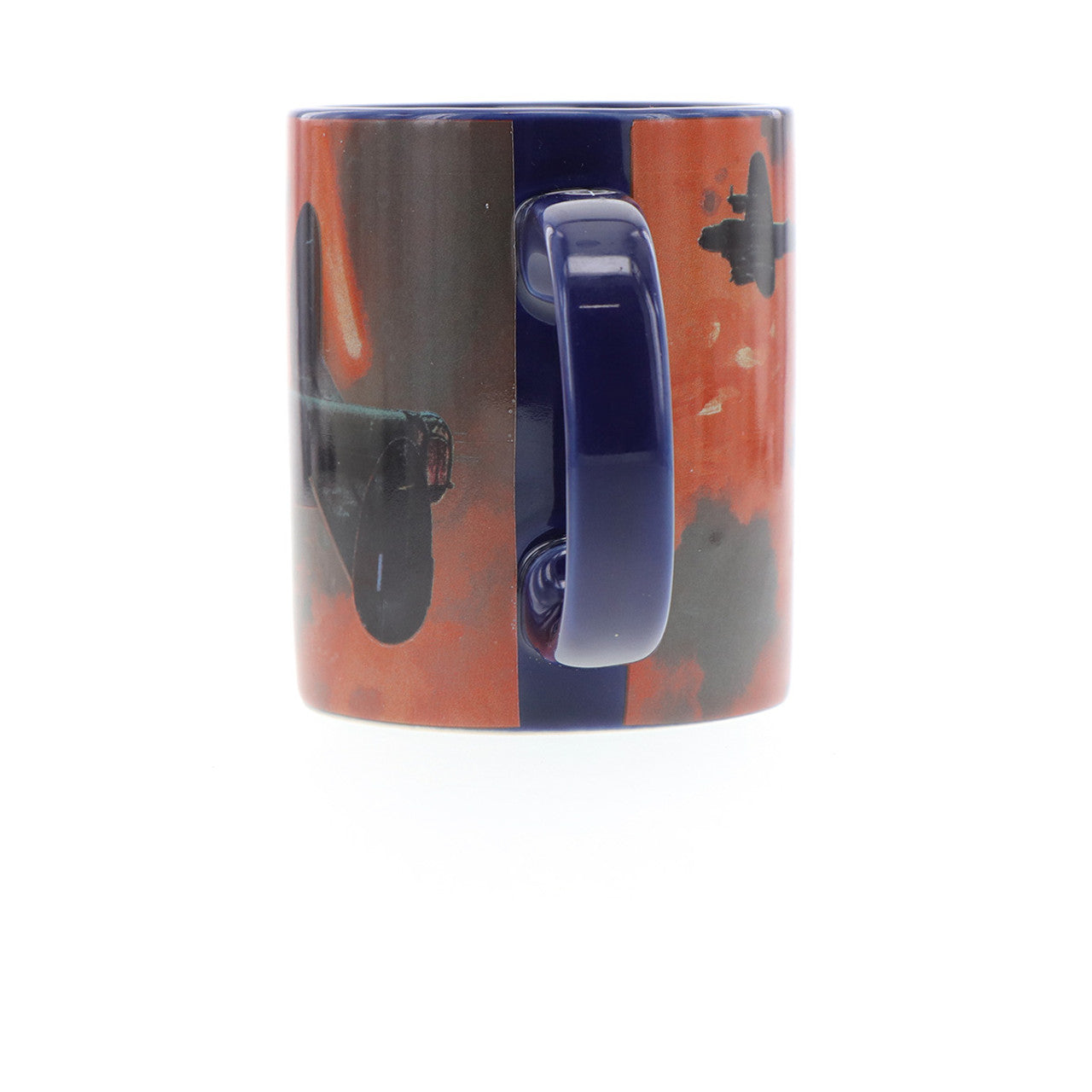 The mug showcases Harrison's artwork titled "Into the Cauldron" and includes a schematic of the aircraft in the base. Made from durable ceramic with an easy-grip handle and scratch-resistant finish, this mug is perfect for both hot and cold beverages. www.moralepatches.com.au