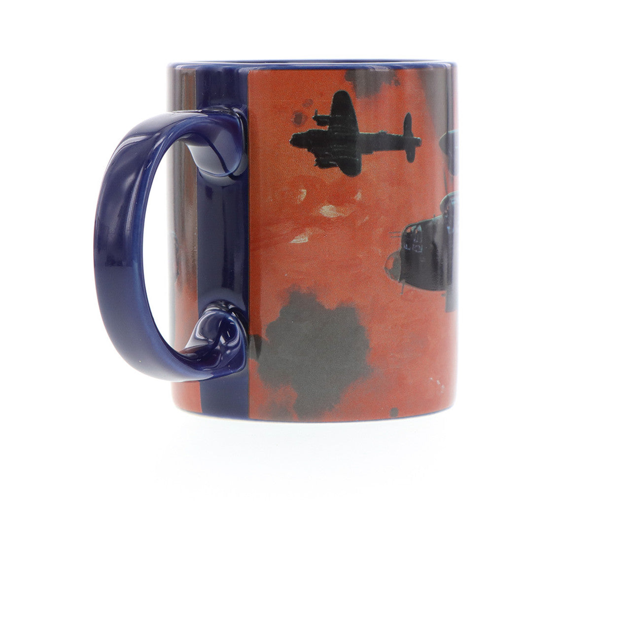 The mug showcases Harrison's artwork titled "Into the Cauldron" and includes a schematic of the aircraft in the base. Made from durable ceramic with an easy-grip handle and scratch-resistant finish, this mug is perfect for both hot and cold beverages. www.moralepatches.com.au