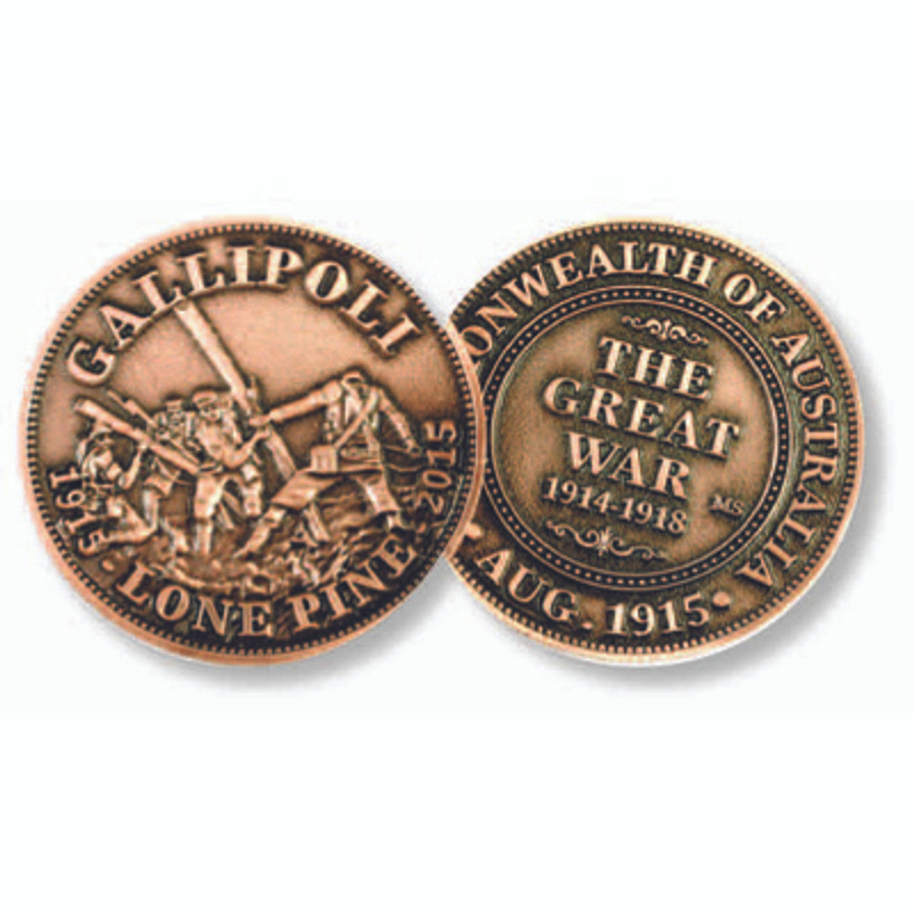The Lone Pine Centenary Penny In Blister Pack is a must-have for all military enthusiasts. This classical penny features an antiqued copper finish, giving it a vintage and timeless appeal. It is beautifully presented on a Centenary card, making it perfect for collection or gifting. www.moralepatches.com.au