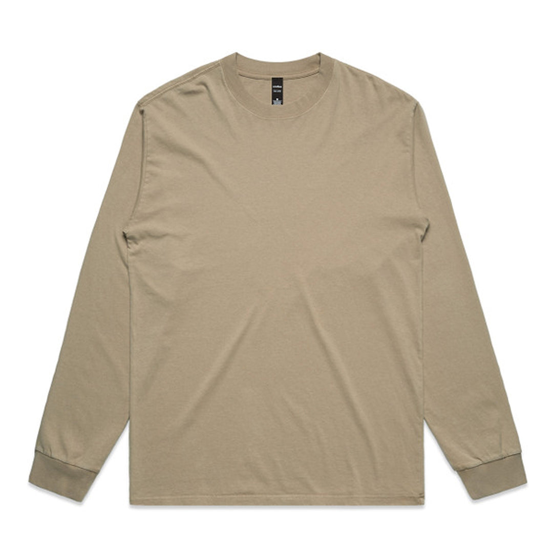Long Sleeve T-Shirt Khaki 100% Cotton
